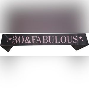 🤩 5 FOR $15 30 & Fabulous Birthday Sash